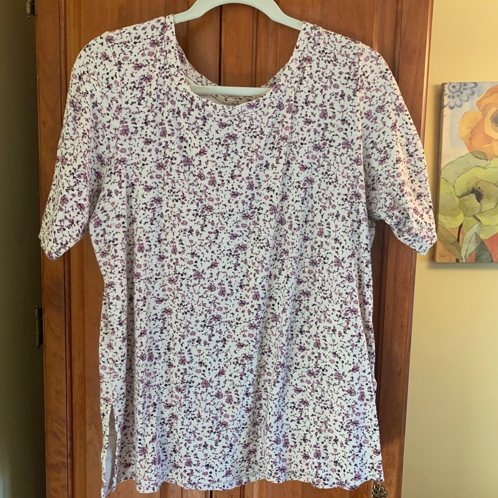 Large J Jill tunic length tee